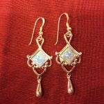 Roman glass earrings