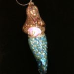 Mermaid glass ornament