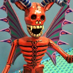 Devil with Skull
