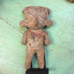 Pre-Columbian clay figurine