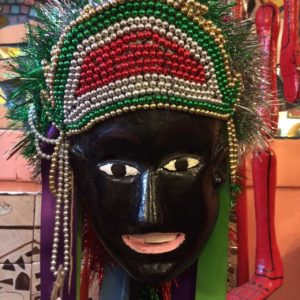 Vintage Mexican Negrito Dance Mask