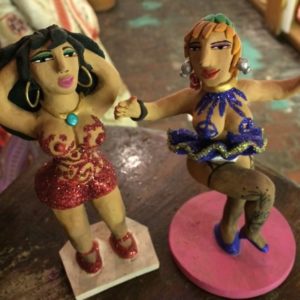 Ceramic ladies of the night by Josefina Aguilar, $35 each