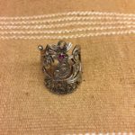 Vintage silver peacock ring from the 1960s, $94