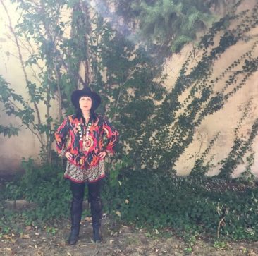 Colorful mixed print tie-waist tunic dress by AMERICA AND BEYOND, $24