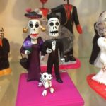 Day of the Dead figurines with dog