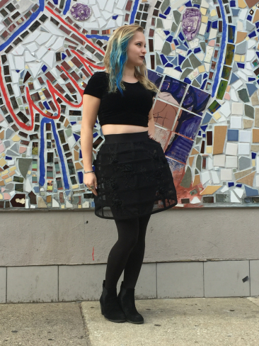 Cage skirt by KIKIRIKI, $95