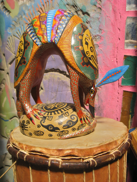 oaxacan wooden carved animal painted 07